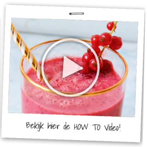 Smoothie met rode bessen video